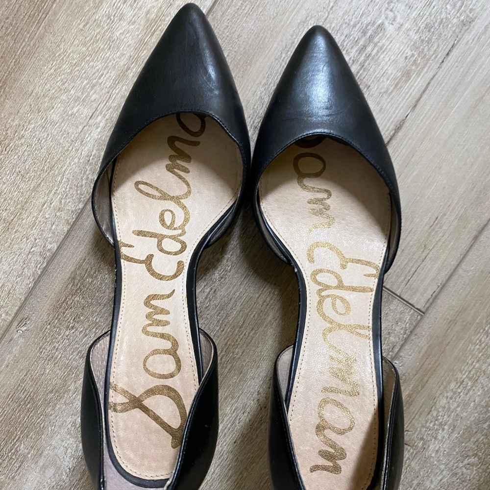 Sam Edelman Leather Pointed Toe Heels